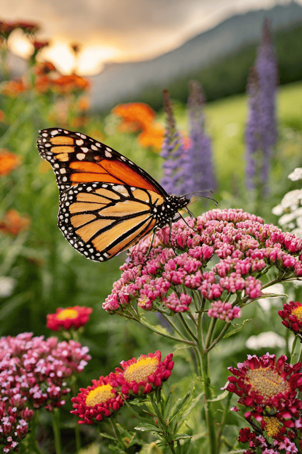 Butterfly flower and yarrow