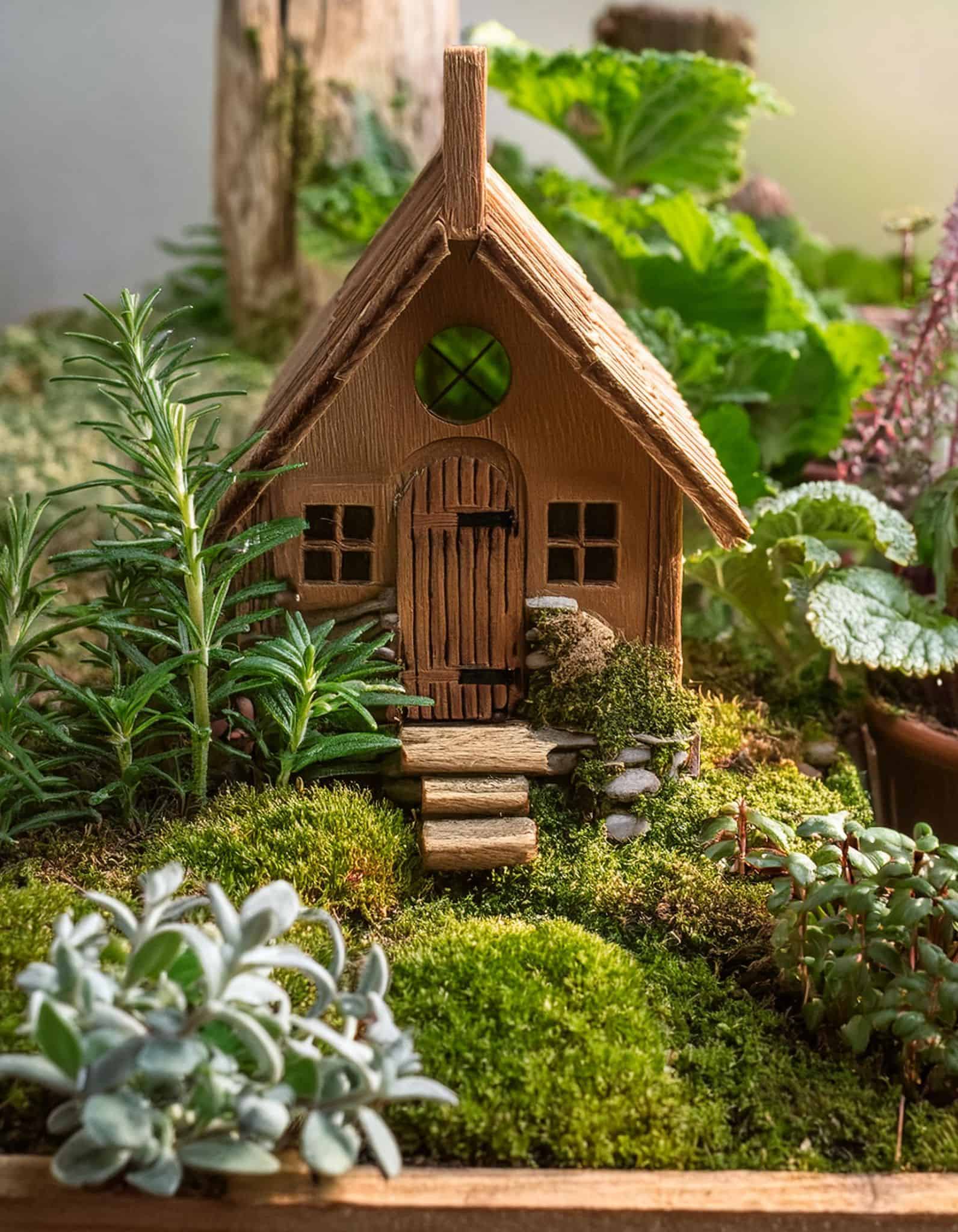 Fairy garden herb garden