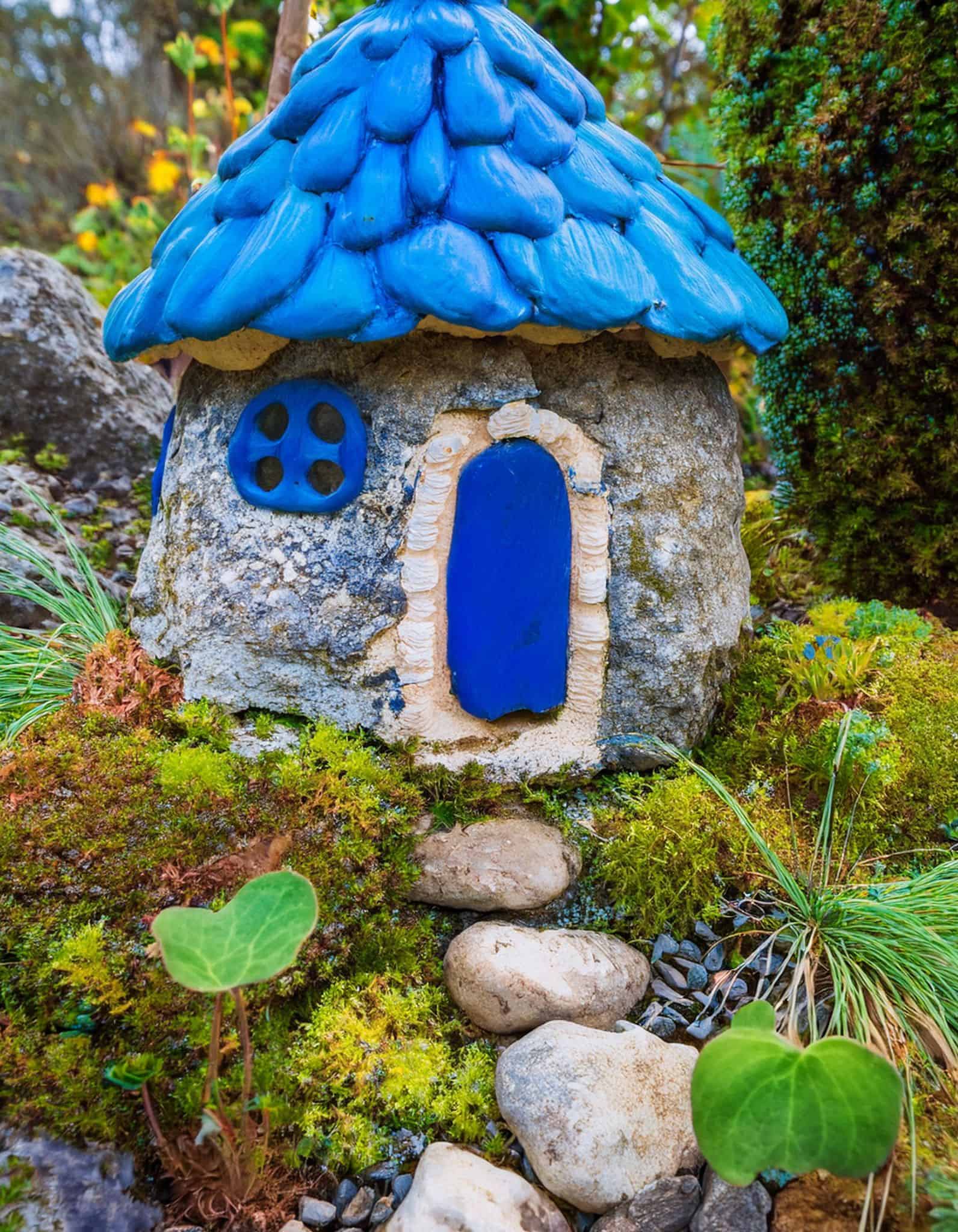 blue Fairy garden