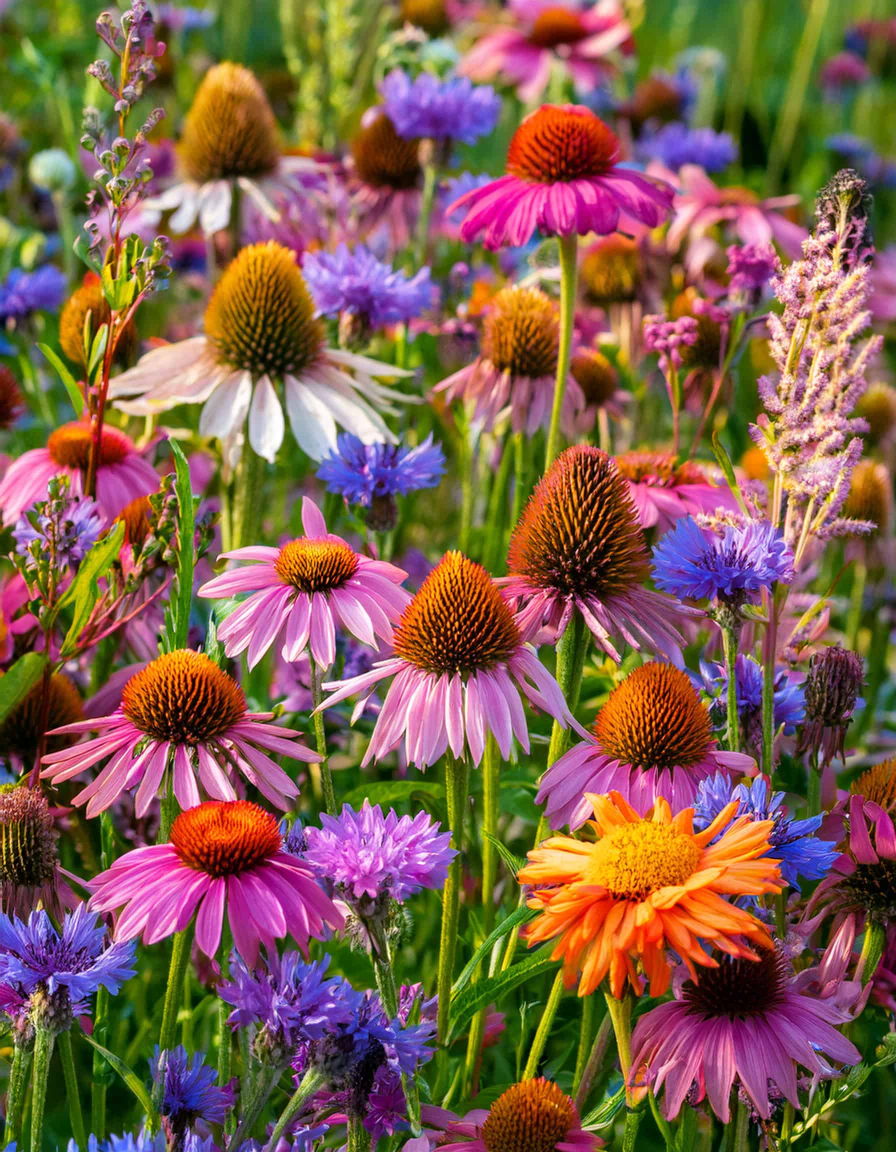 Flower filled retreat in a chaos garden