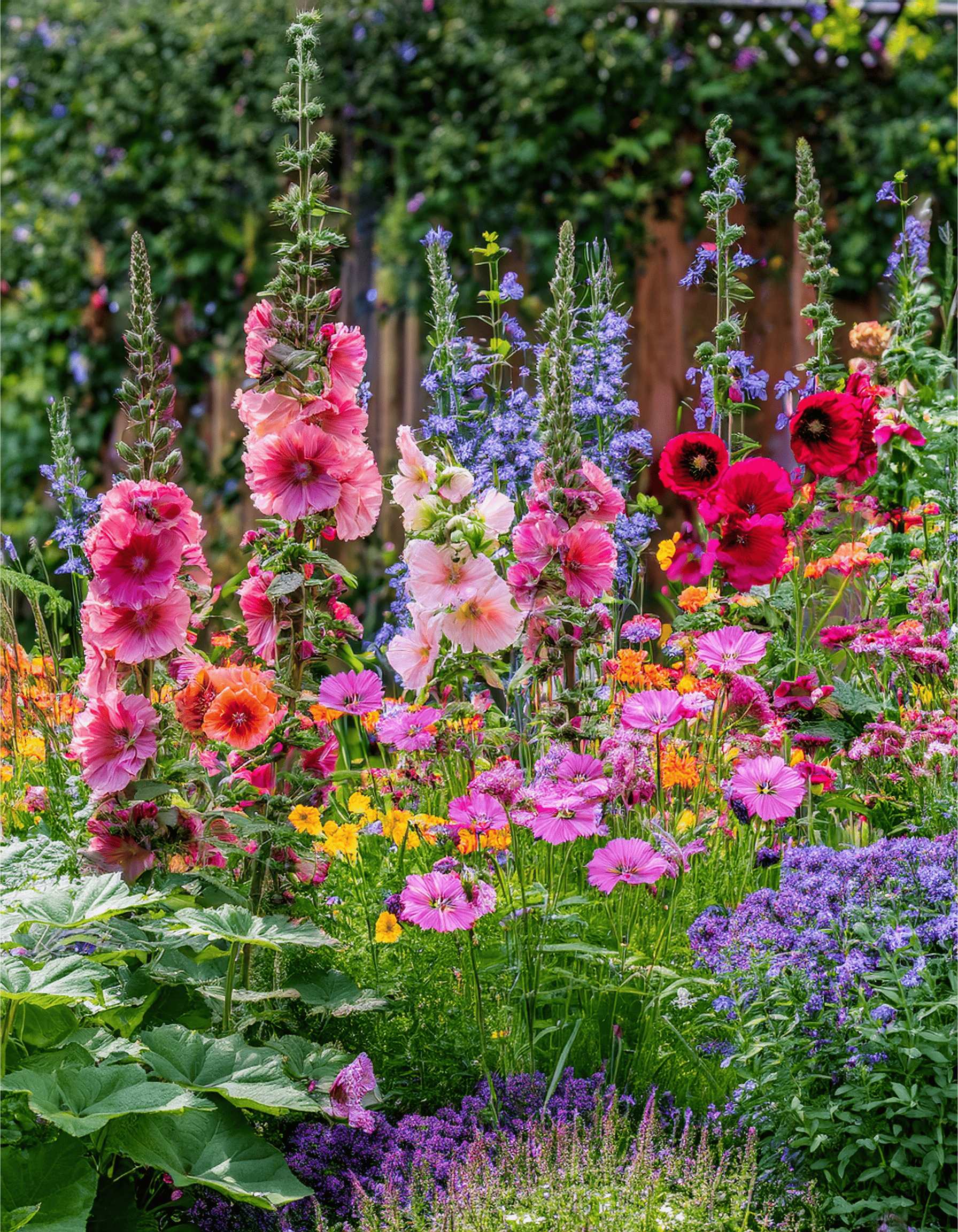 Hollyhocks 2