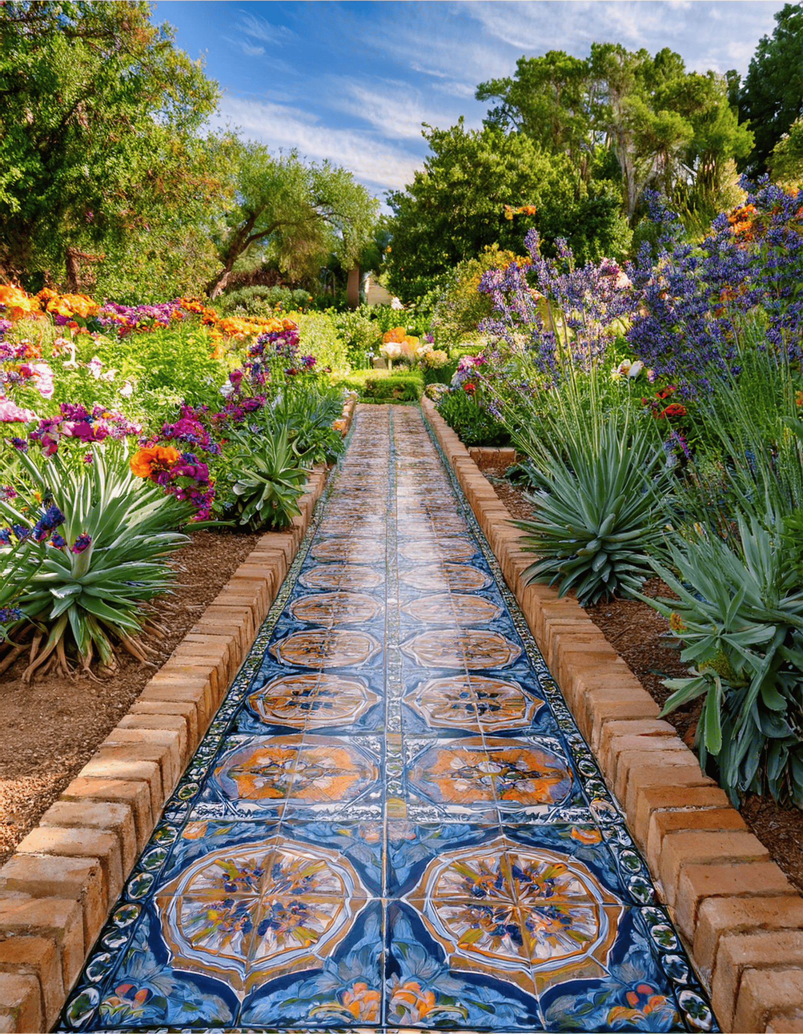 Painted tiles