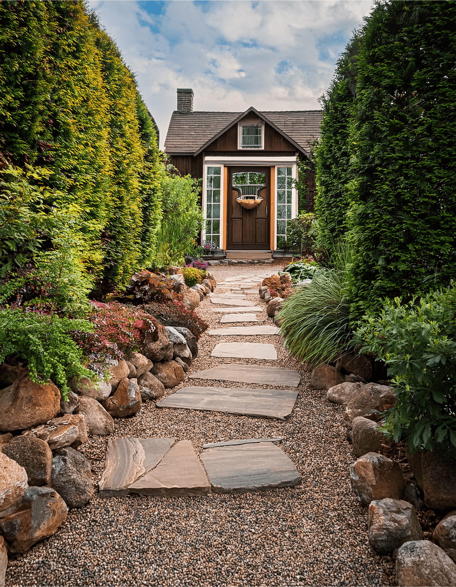 Rock garden pathway