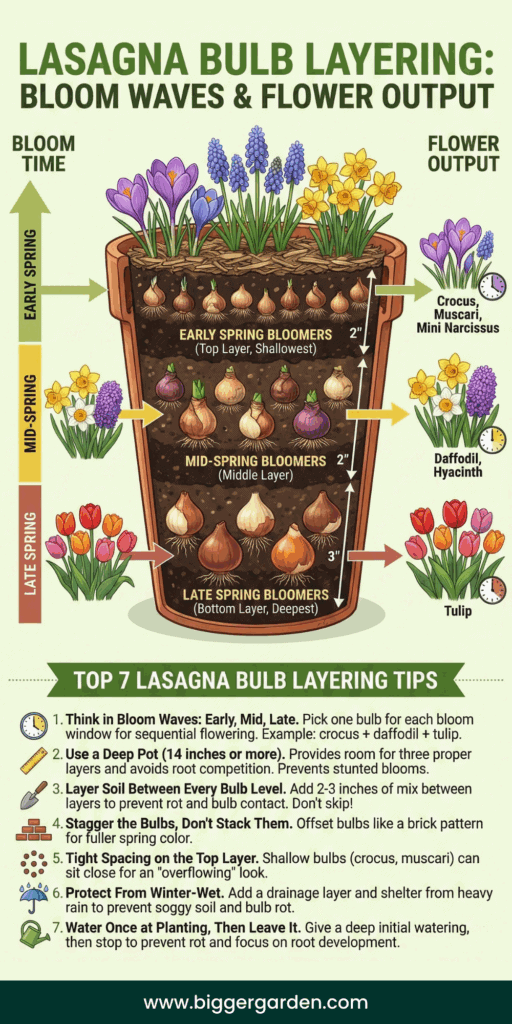 Spring Bulb Layering How To Layer Spring Bulbs For Succession Planting: Lasagna