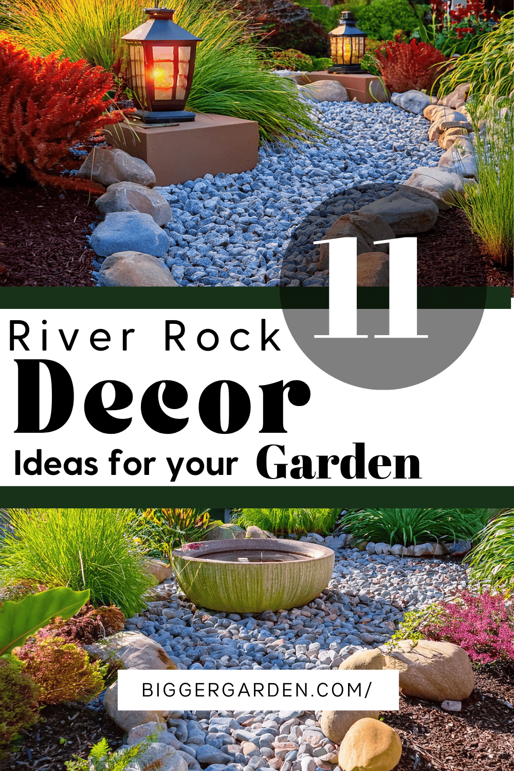 11 Decor Ideas for River Rock Gardens | Bigger Garden