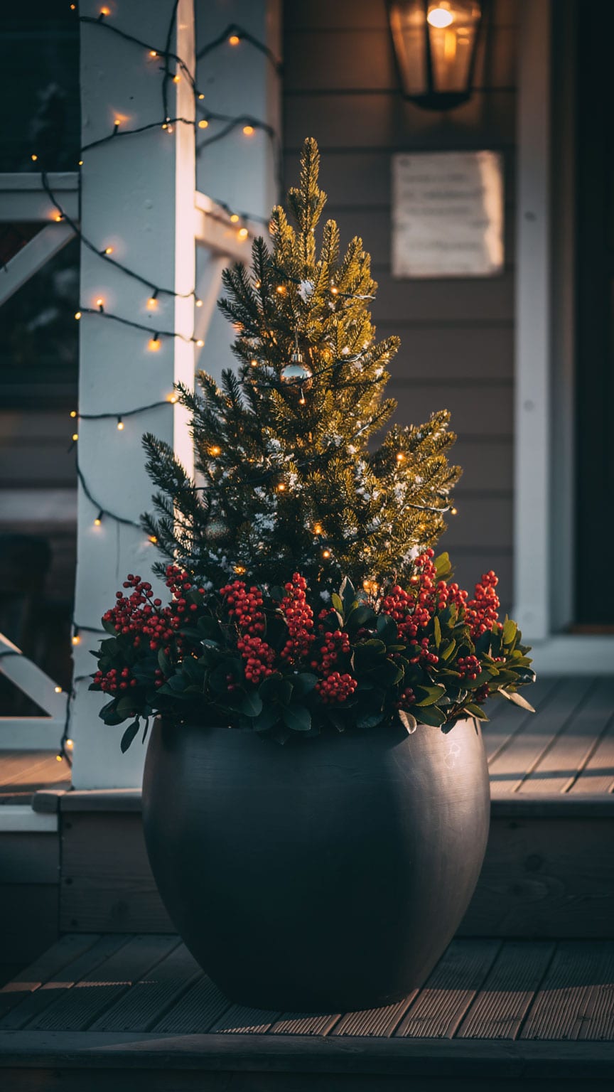 Christmas planter 11