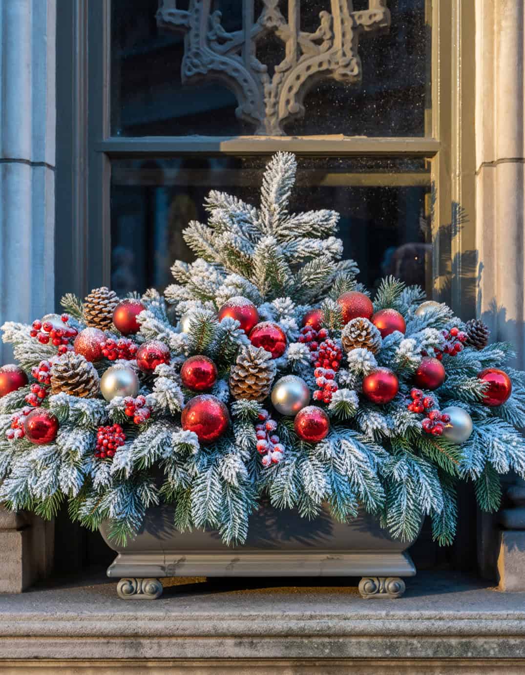10 christmas windowbox planter