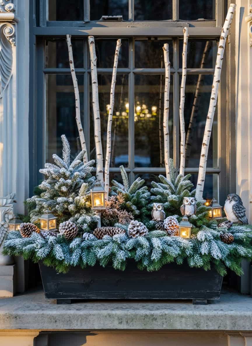12 christmas windowbox planter