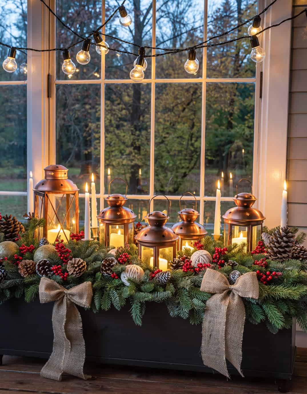 16 christmas windowbox planter