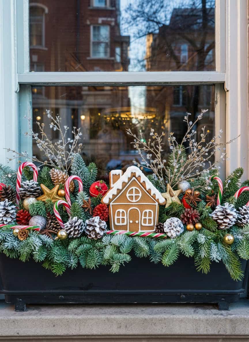 17 christmas windowbox planter