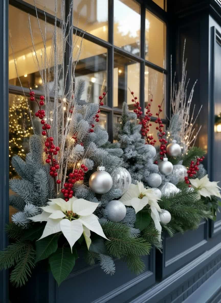 18 christmas windowbox planter