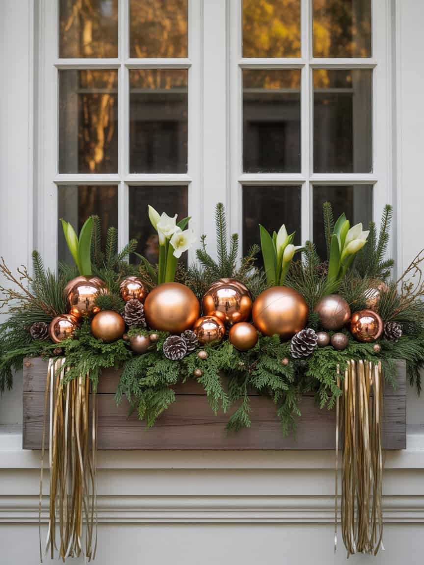 21 christmas windowbox planter
