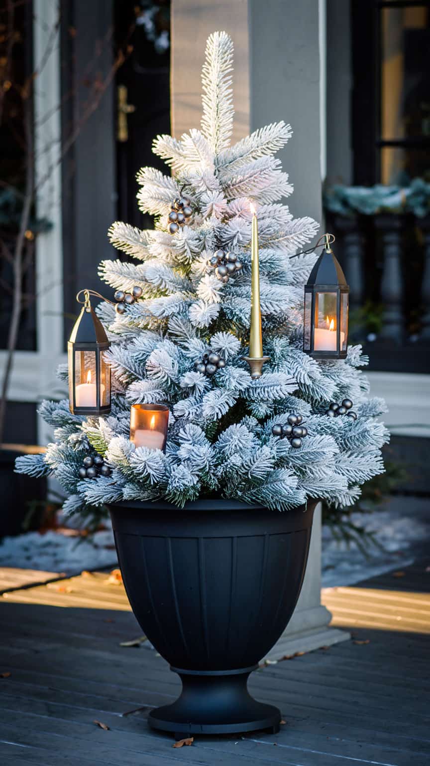 3 Elegant christmas planters