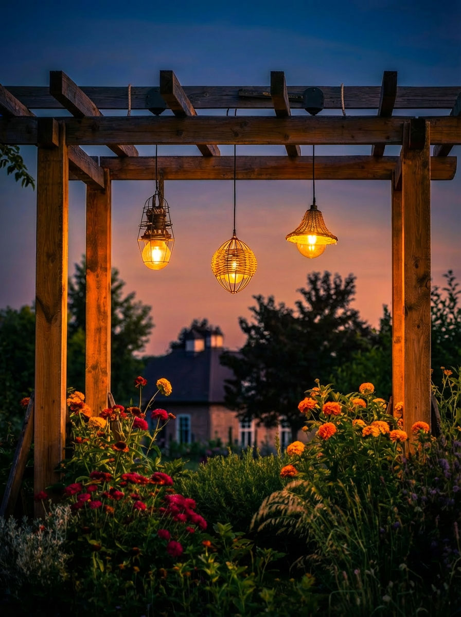 4 Pergola lights