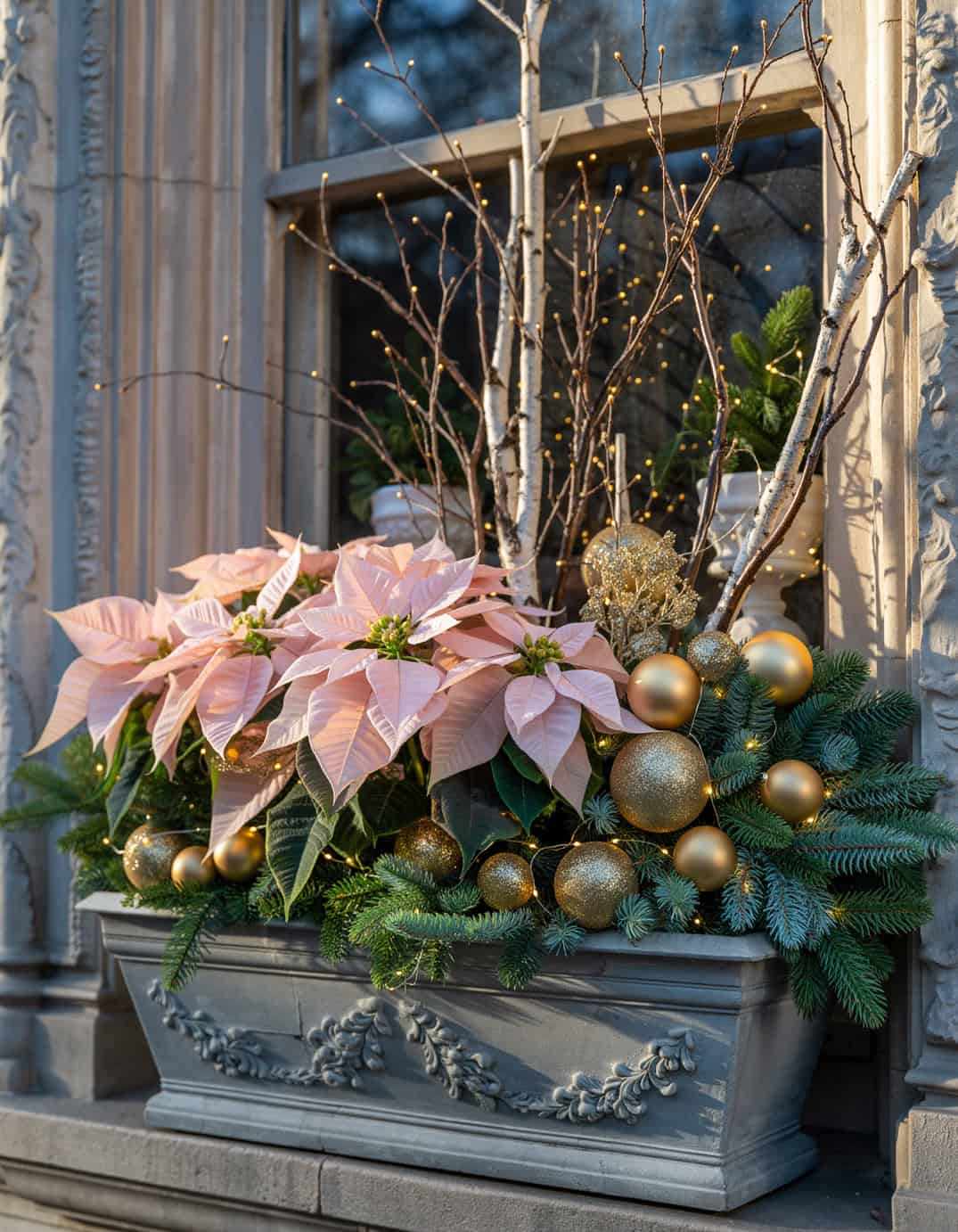 9 christmas windowbox planter