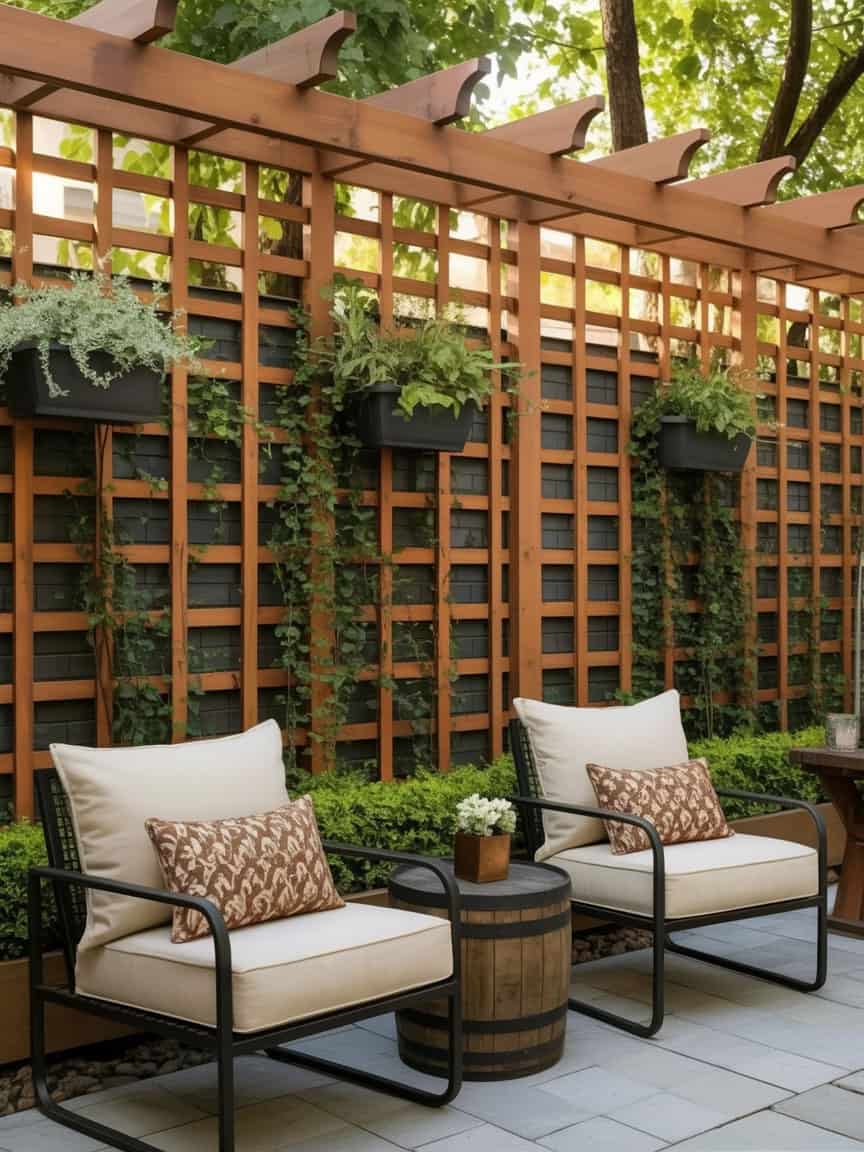 1 Pergola Privacy Wall