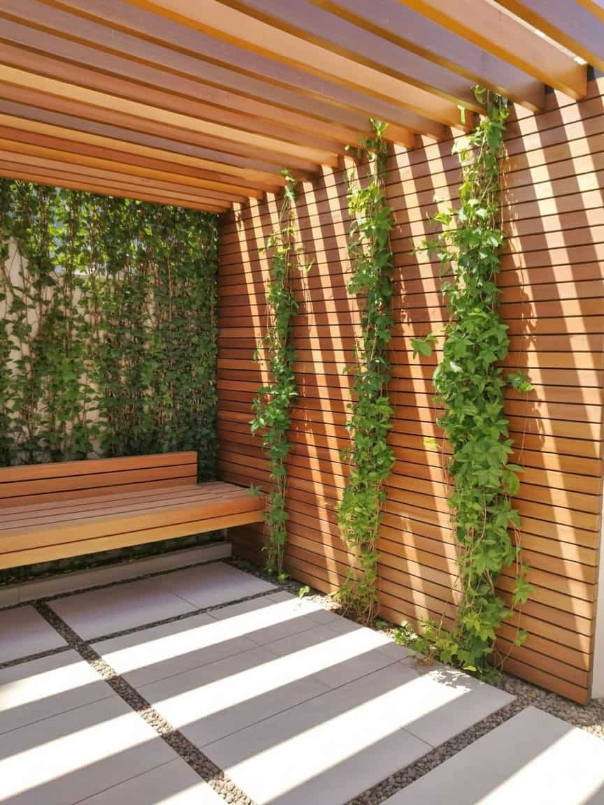 14 Pergola Privacy Wall