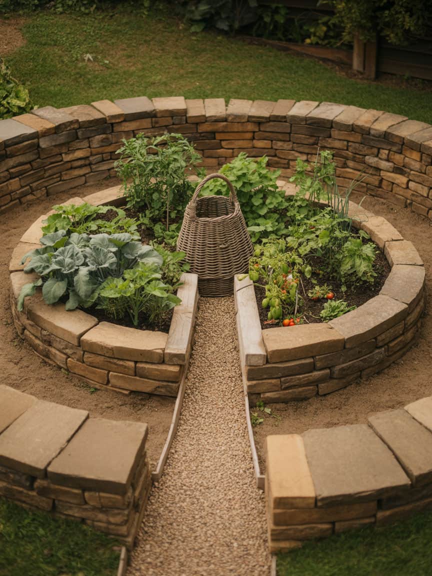 15 keyhole garden