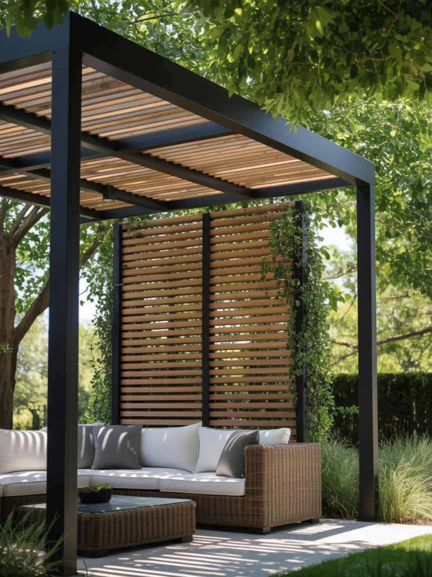 20 Pergola Privacy Wall