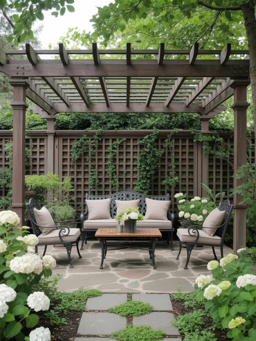 21 Pergola Privacy Wall