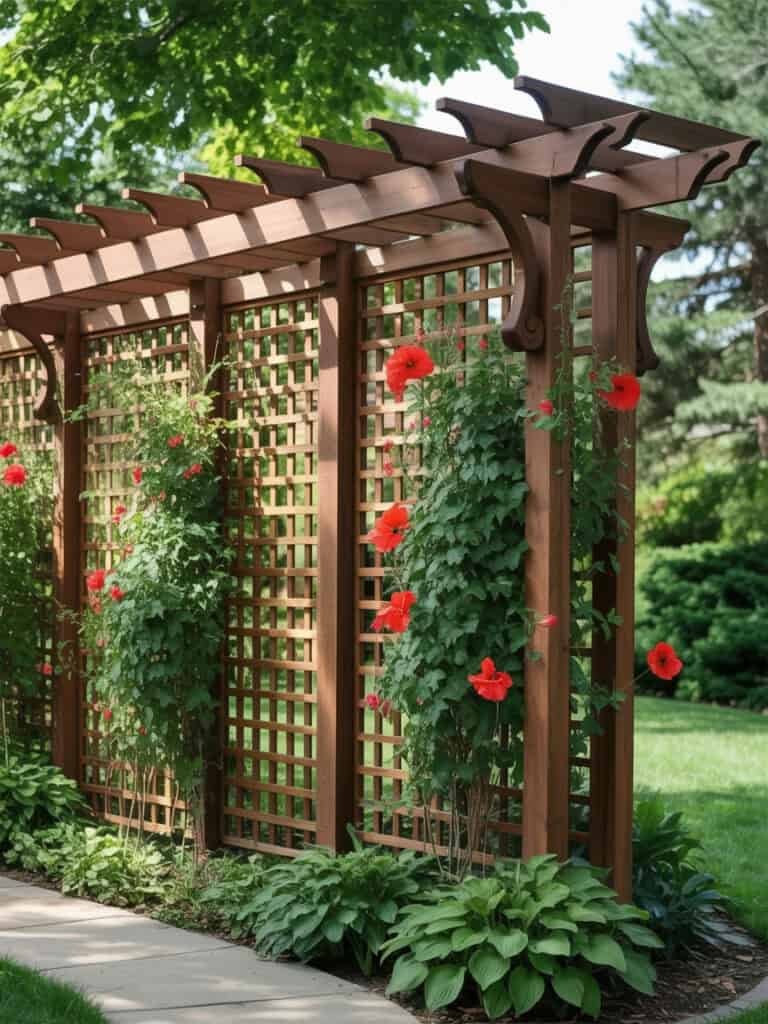 4 Pergola Privacy Wall