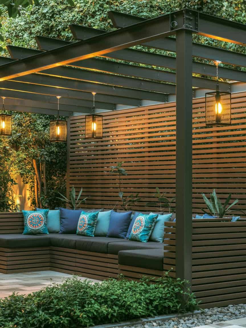7 Pergola Privacy Wall