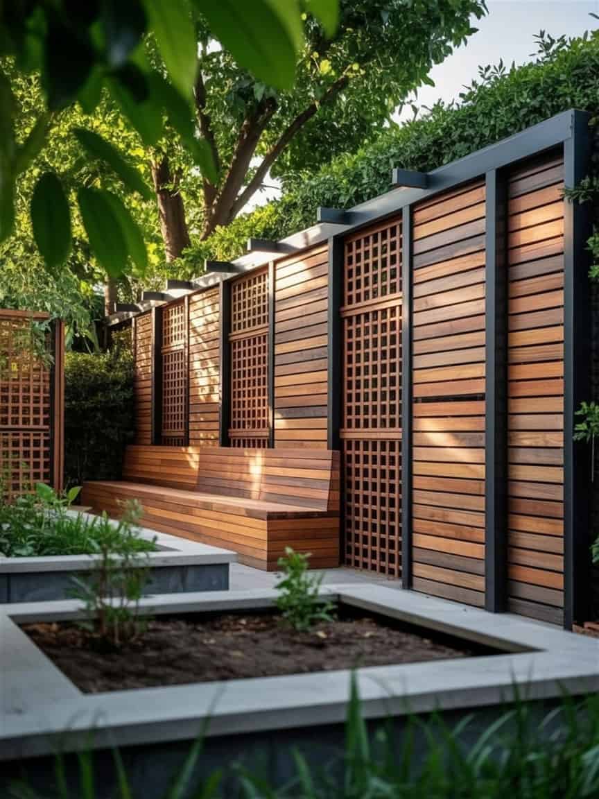 8 Pergola Privacy Wall