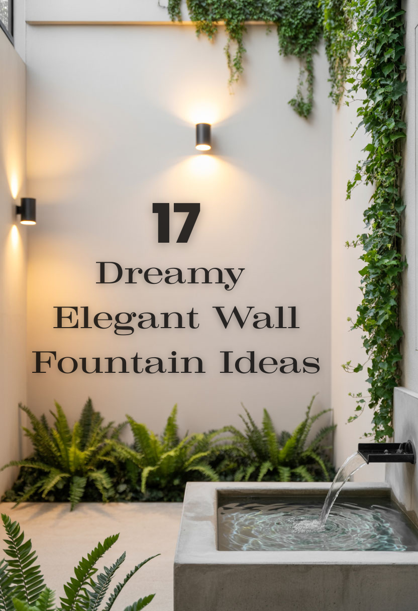 17 Outdoor dreamy Wall Fountain Ideas