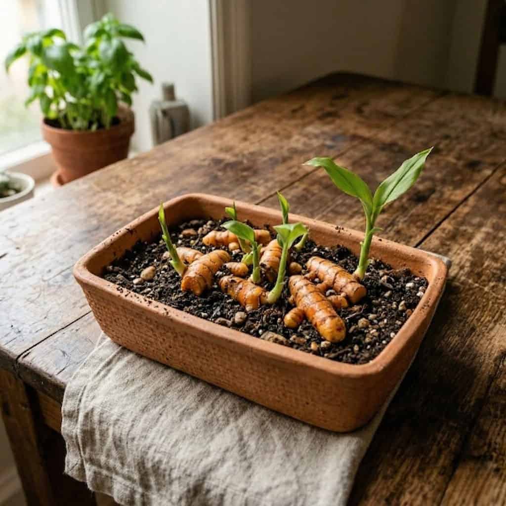 Turmeric growing at home