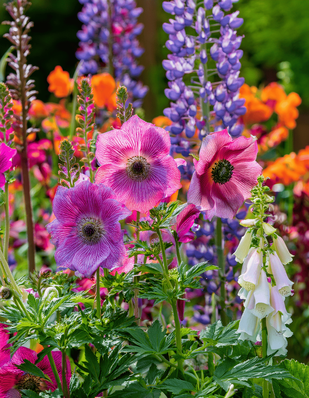 Anemone flowers and