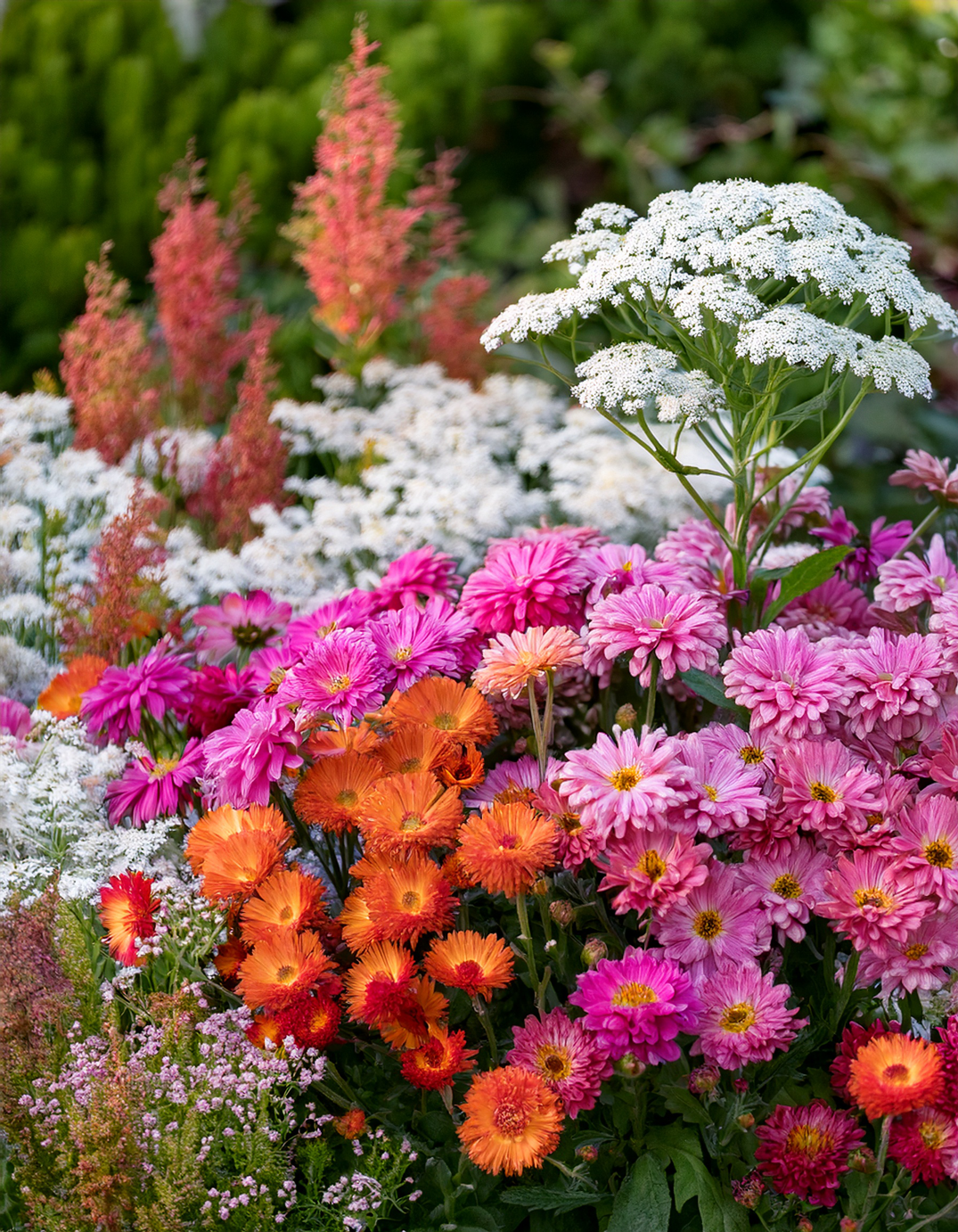 Asters and yarrow