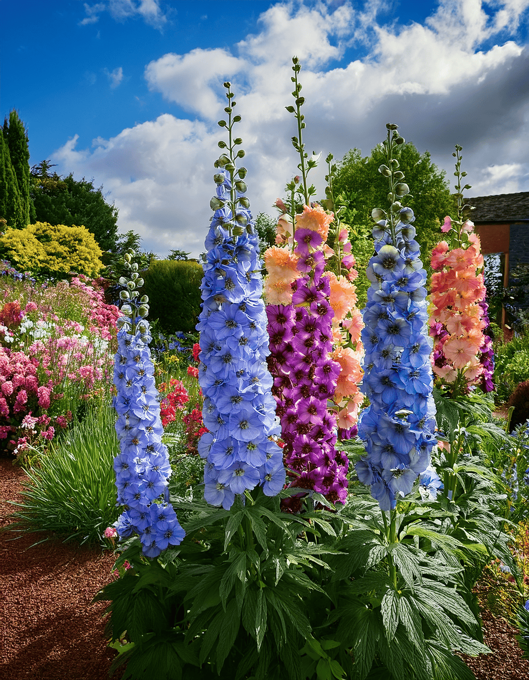 tall delphiniums