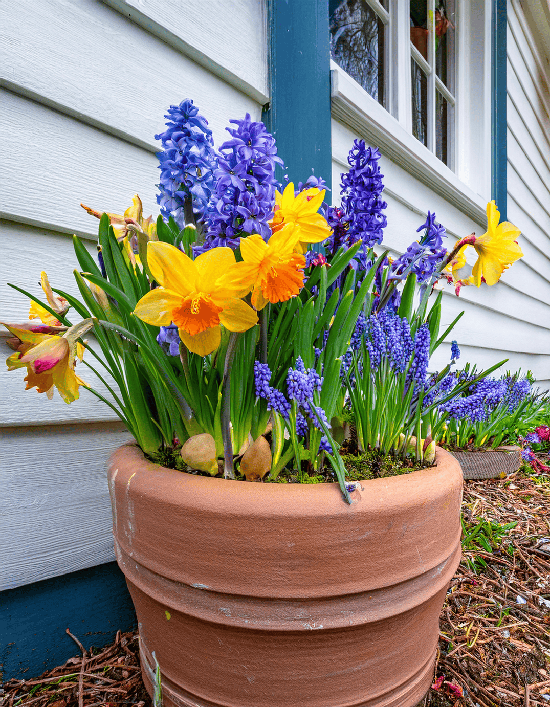 Daffodil and crocus planter