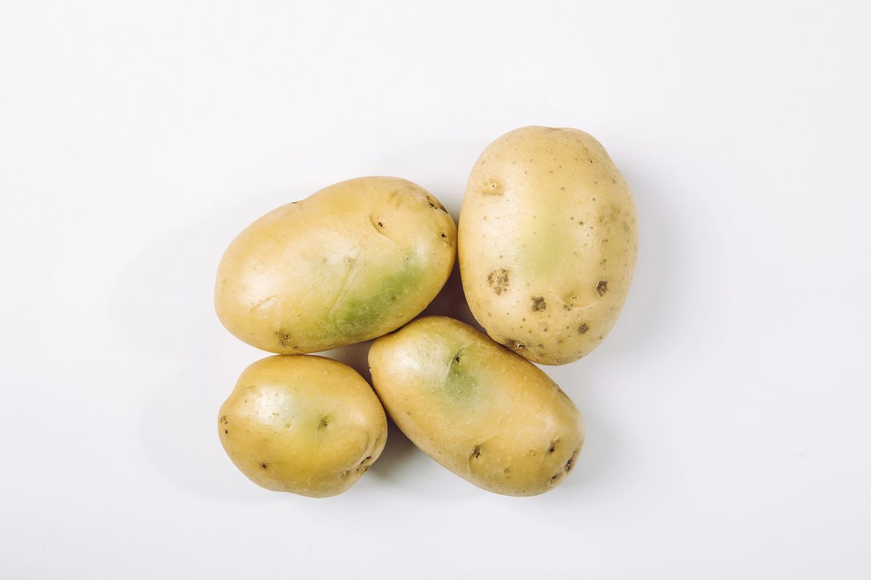 Green potatoes
